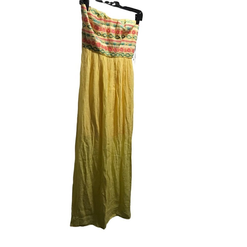 WOMEN'S Yellow Tube Dress Size Small - Picture 10 of 10